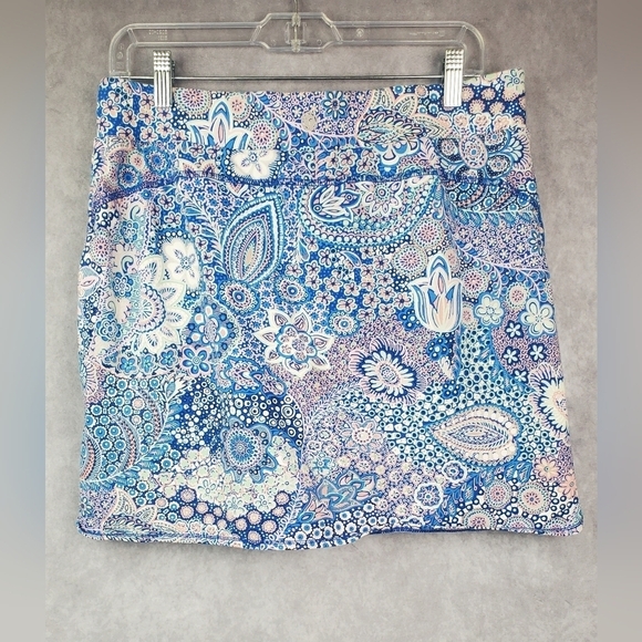 T by Talbots Women's Floral Vibrant Golf, Active Wear Stretch Skort Size LP - Picture 5 of 12